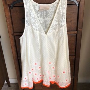Anthropologie Vanessa Virginia Lace tank size 12